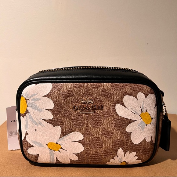 Mini Jamie Camera Bag In Signature Canvas With Floral Print - Picture 2 of 8